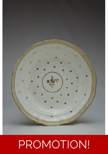Caughley Gilded Bread and Butter Plate
