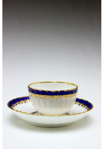 Derby tea bowl and sauc..