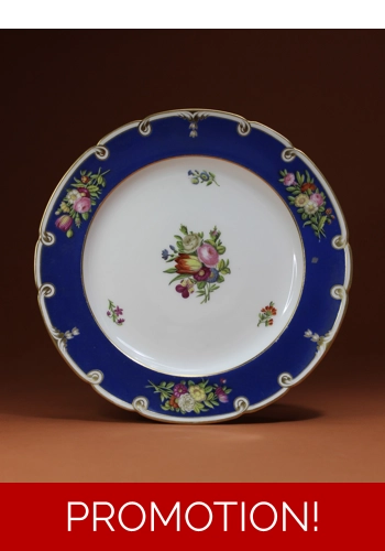Nast Hand Decorated Porcelain Plate 1810