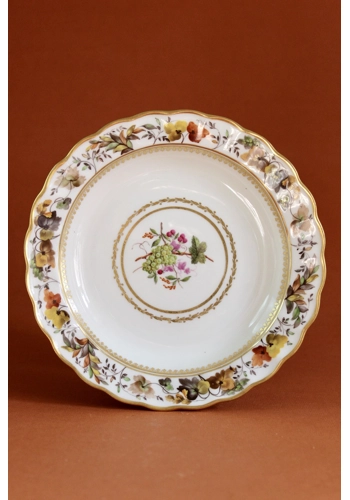 Derby plate decorated by George Complin 1791-5