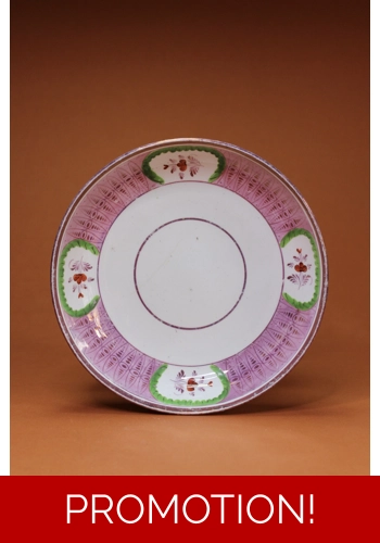 Pink Lustre Saucer Dish