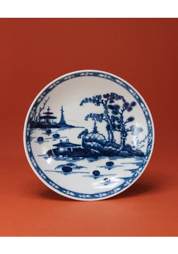 SOLD  Worcester Cannon Ball pattern Saucer