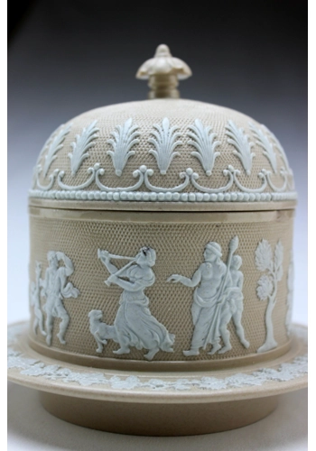 SOLD  Georgian Drabware Honey Pot 1820