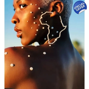 Hollow Africa Map Earrings