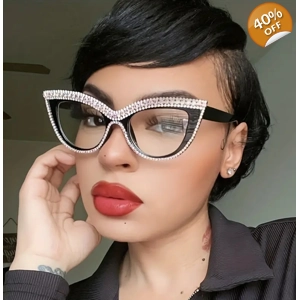 Cat's Meow Rhinestone Glasses