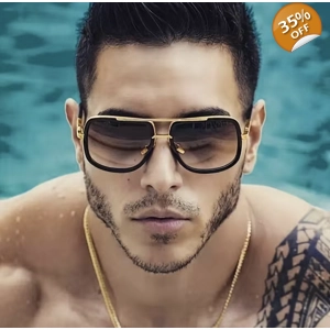 Double Beam Thick Frame Sunglasses