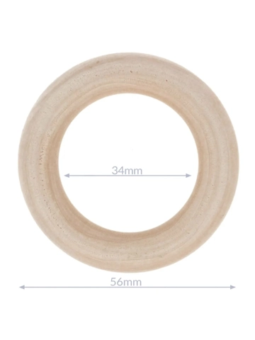 Houten ringen buitenmaat 56 mm Houten ringen buitenmaat 56 mm