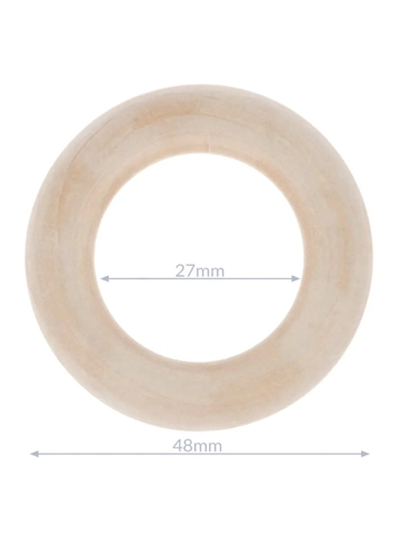 Houten ringen buitenmaat 48 mm Houten ringen buitenmaat 48 mm