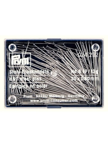 Prym Spelden staal 0.60x30mm zilver Prym Spelden staal 0.60x30mm zilver