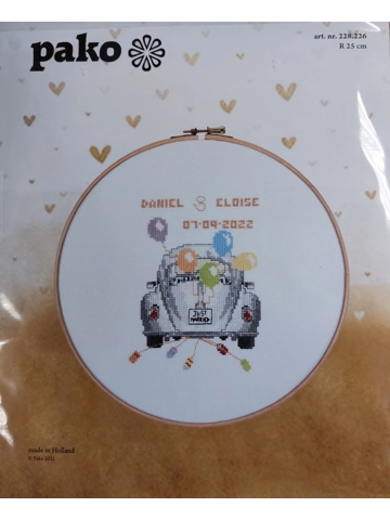 Borduurpakket Pako Just Married Borduurpakket Pako Just Married