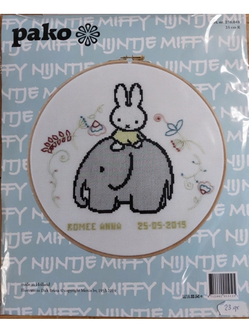 Borduurpakket Pako Romee ( Nijntje) Borduurpakket Pako Romee ( Nijntje)