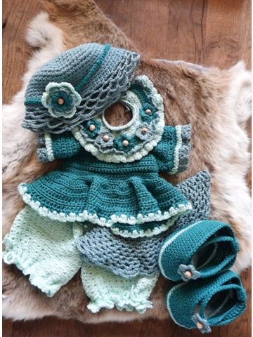 XXL Funny kledingpakket Fleury blauw-groen