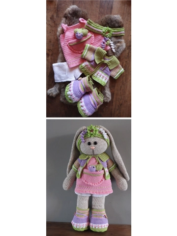 XXL Funny kledingset Birdy Rose