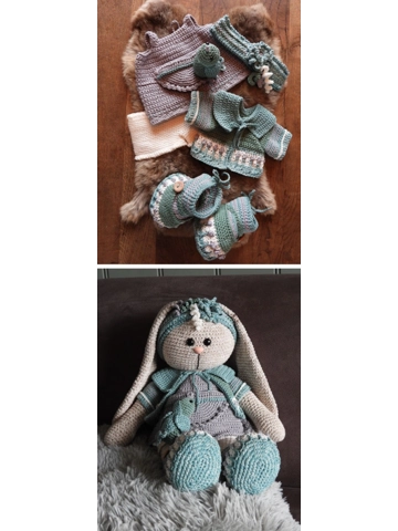 XXL Funny kledingset Birdy Grijs