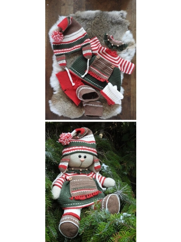 XXL Funny kledingset Kerst Klassiek girl