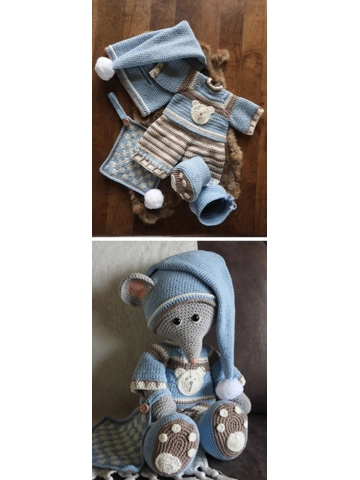 XXL Funny kledingset Sleepy Boy