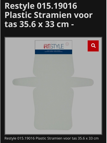 Plastic Stramien v tas