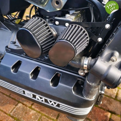 BMW K100 Double Air Filter Adapter Full Kit BMW K100 Double Air Filter Adapter Full Kit