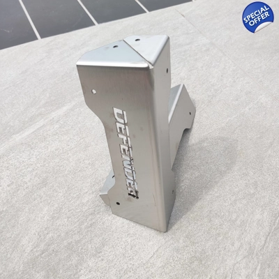 Land Rover DEFENDER Seat Box Corner Edge Guard Protectorc - Stainless Steel
