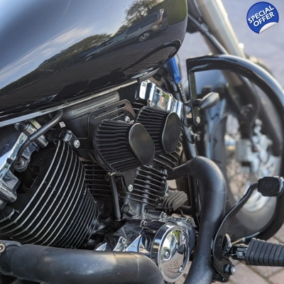 Yamaha XVS 650 Double Filter Adapter - Full Kit