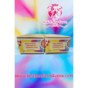 Sage Orange Bergamot &Tumeric with Sea Moss Soap