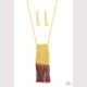 Look At MACRAME Now - Yellow Necklace