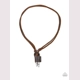 Dodge A Bullet- Brown Urban Necklace