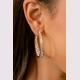 Glitzy By Association - Gold Hoop Earrings Glitzy By Association - Gold Hoop Earrings