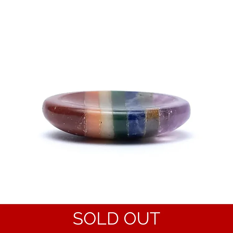 7 Chakras Worry Stone