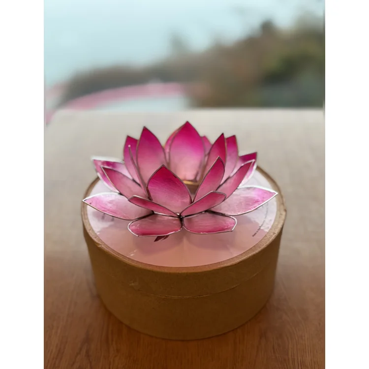 Lotus Candle Holder - Pink