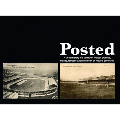 Posted football grounds history on old postcards