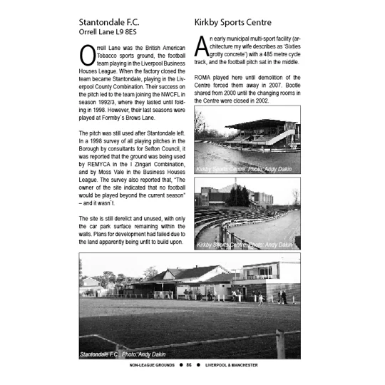 The non-League Football Grounds of Liverpool & Manchester