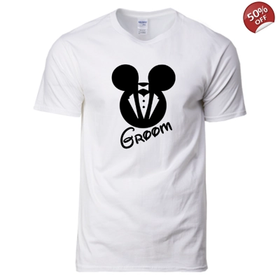 Micky Minnie Bride and Groom Valentines Tshirt Couple Tee Micky Minnie Bride and Groom Valentines Tshirt Couple Tee