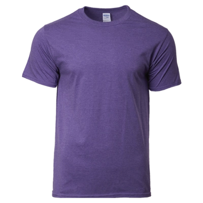 Gildan 76000 Heather Purple Adult T-Shirt Gildan 76000 Heather Purple Adult T-Shirt