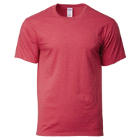 Gildan 76000 Heather Red Adult T-..
