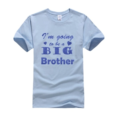 I'm Going to be a Big Brother - Blue Glitter Effect