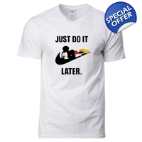 Mickey Do it Later Unisex Tshirt ..