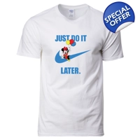 Minnie Do it Later Unisex Tshirt ..