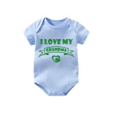 I Love My Grandma - Green Glitter Effect