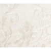 Quality White Cream Ivory Embossed Damask Brocade Pattern Wallpaper