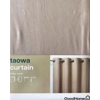 2x New B&Q Taowa Ring Top Light Brown Pair Curtains 46x54, 117x137cm