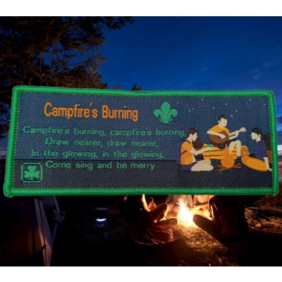 Campfire's Burning Song Scout badge