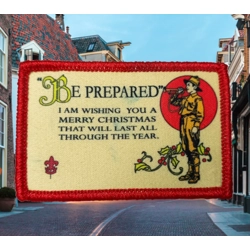 Scout Christmas Badge ~ Be prepared (type A)
