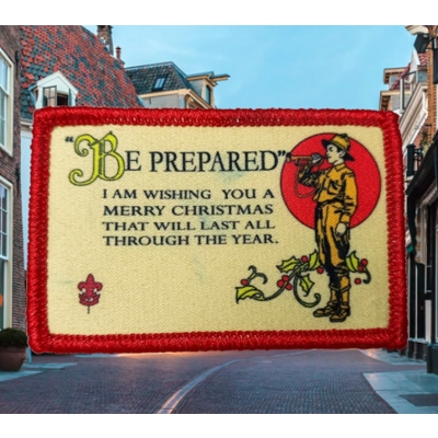 Scout Christmas Badge ~ Be prepared (type A)