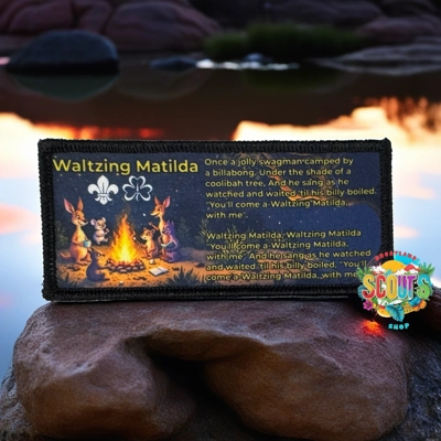 Waltzing Matilda Campfire Song Badge