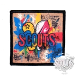 Scout Graffiti badge 2 (Black border)
