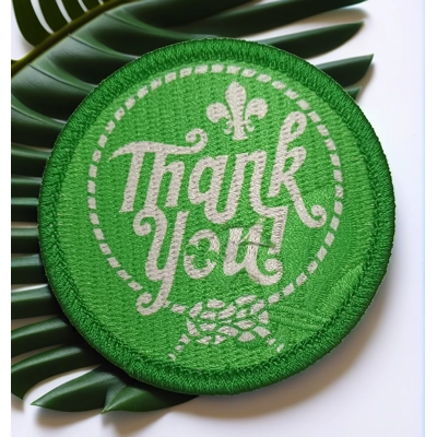 Scout Thank You Badge - Green colour