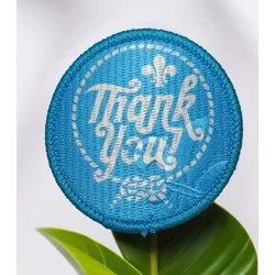 Scout Thank You Badge - Blue colour