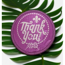 Scout Thank You badge - purple colour