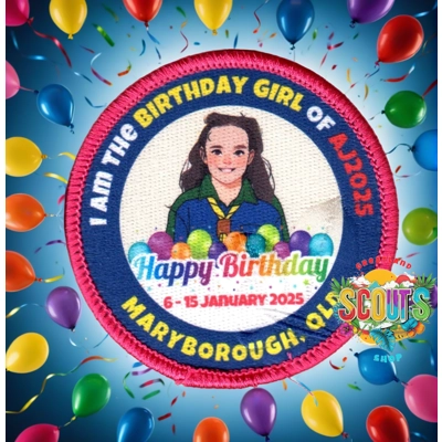 I am the Birthday Girl of AJ2025 badge